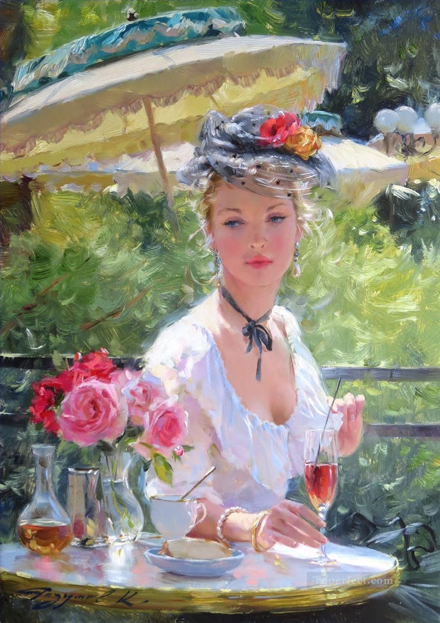 Pretty Lady KR 055 Impressionist Oil Paintings